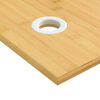 vidaXL Dessus de bureau 100x60x1,5 cm bambou