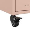 vidaXL Meuble TV rose 100,5x39x43,5 cm acier