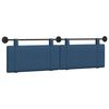 vidaXL T&ecirc;te de lit suspendue Montage mural Bleu 170 x 55 x 5 cm tissu