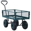 vidaXL Chariot &agrave; main de jardin Vert 250 kg