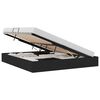vidaXL Cadre de lit ottoman avec stockage Noir 160 x 200 cm tissu