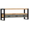 vidaXL Meuble TV 130x30x50 cm Bois massif de manguier