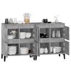 vidaXL Buffets 2 pcs gris béton 60x35x70 cm bois d'ingénierie