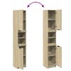 vidaXL Armoire salle de bain ch&ecirc;ne sonoma 32x34x188,5 cm