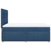 vidaXL Sommier &agrave; lattes de lit avec matelas Bleu 140x200 cm Tissu