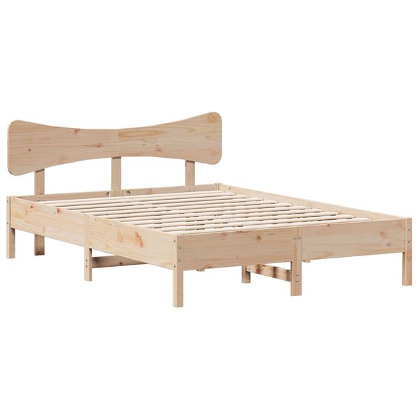 vidaXL Cadre de lit sans matelas 120x190 cm bois de pin massif