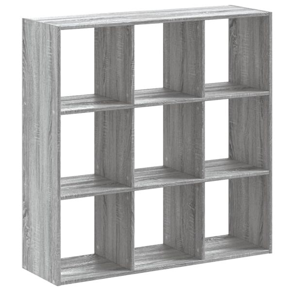vidaXL Biblioth&egrave;que sonoma gris 102x32x102 cm bois d'ing&eacute;nierie