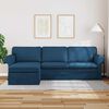 vidaXL Canap&eacute; Bleu Dimensions globales: 245 x 138 x 80 cm (l x P x H)