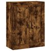 vidaXL Buffet haut Ch&ecirc;ne fum&eacute; 69,5x34x180 cm Bois d'ing&eacute;nierie