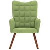 vidaXL Chaise de relaxation Vert clair Velours