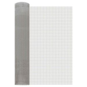 vidaXL &Eacute;cran en maille 60 x 200 cm 6 Mesh Acier Inoxydable 201 Argent&eacute;