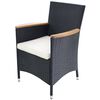 vidaXL Ensemble &agrave; manger d'ext&eacute;rieur 7 pcs R&eacute;sine tress&eacute;e et acacia