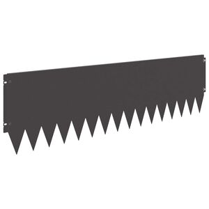 vidaXL Bordure de Pelouse 20 pc 103 x 30 cm Acier Noir