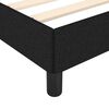 vidaXL Cadre de lit sans matelas noir 80x200 cm tissu