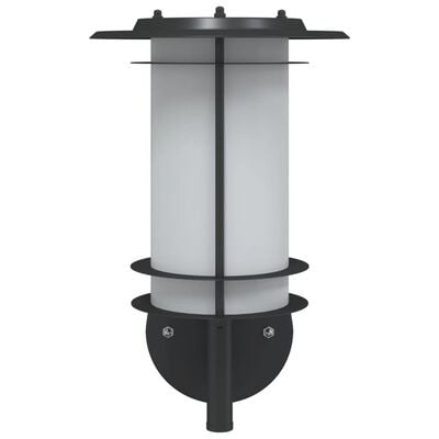 vidaXL Applique murale d'extérieur noir acier inoxydable