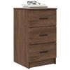 vidaXL Cabinet de chevet avec tiroir Ch&ecirc;ne marron 38 x 38 x 66 cm