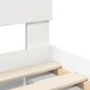 vidaXL Cadre de lit Blanc 100 x 200 cm Bois d'ing&eacute;nierie