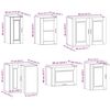 vidaXL Ensemble d'armoires de cuisine 11 pcs Porto bois d'ing&eacute;nierie
