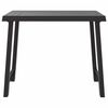 vidaXL Table de camping anthracite 79x56x64 cm PP aspect de bois