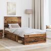 vidaXL Cadre de lit Bois ancien 90 x 200 cm Bois de pin massif