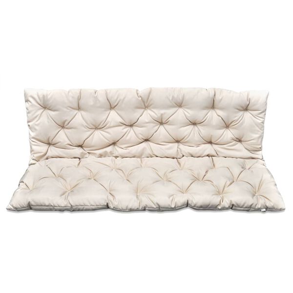 vidaXL Coussin cr&egrave;me pour balancelle 150 cm
