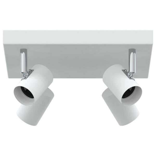 vidaXL Spot de plafond Blanc 26,5 x 26 x 11,5 cm M&eacute;tal