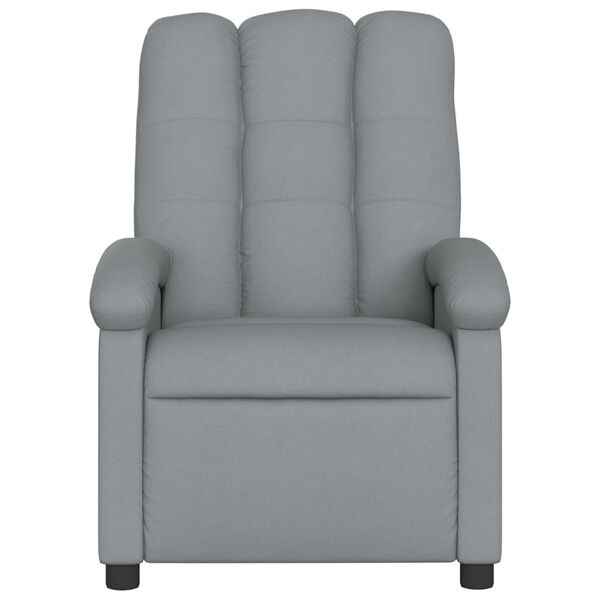 vidaXL Fauteuil inclinable Gris clair Tissu