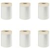 vidaXL Drap d'aspiration avec ruban adh&eacute;sif 6 pc Transparent HDPE