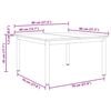 vidaXL Table basse Sonoma 80 x 80 x 45 cm Bois d'ing&eacute;nierie