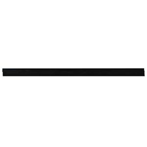 vidaXL Brosses de porte adh&eacute;sives 2 pc Noir 100 cm Alliage d'Aluminium