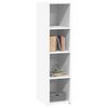vidaXL Buffet blanc 30x41x124 cm bois d'ing&eacute;nierie