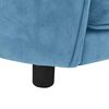 vidaXL Canap&eacute; pour chien Turquoise 69x49x40 cm Peluche