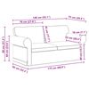 vidaXL Canap&eacute; 140cm 2 pcs Noir M&eacute;tал