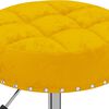 vidaXL Chaises pivotantes &agrave; manger lot de 2 jaune moutarde velours
