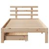 vidaXL Cadre de lit avec tiroirs sans matelas 90x200 cm