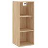 vidaXL Buffet haut Ch&ecirc;ne sonoma 34,5x34x180 cm Bois d'ing&eacute;nierie