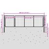 vidaXL Portail de jardin en acier 350 x 100 cm anthracite