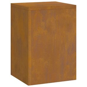 vidaXL Support de Plante 3 pcs Rouill&eacute; Acier Corten