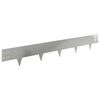 vidaXL Bordure de Pelouse 10 pc 100 x 15 cm Acier Argent&eacute;