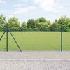 vidaXL Poteau de cl&ocirc;ture. Vert 100 x 1 m (maille de 13 mm)