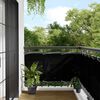 vidaXL &Eacute;cran de balcon noir 75x800 cm 100% polyester oxford