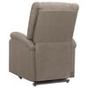 vidaXL Fauteuil de massage Taupe Tissu
