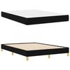 vidaXL Lit &agrave; ressorts avec matelas Noir 160 x 200 cm tissu