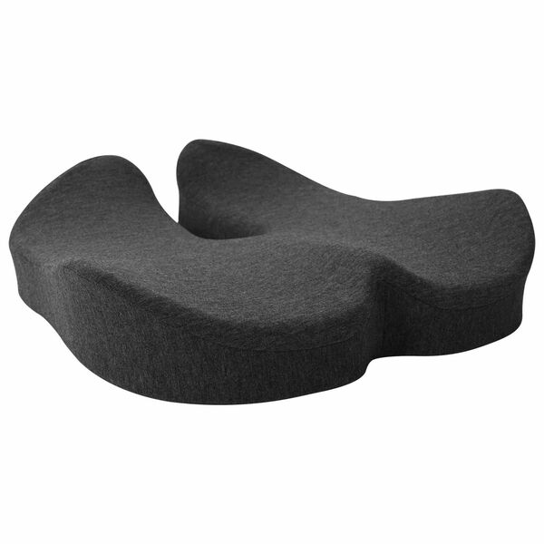 vidaXL Coussin d&rsquo;assise Couleur unie Gris fonc&eacute; 50 x 43 x 10 cm