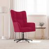 vidaXL Chaise de relaxation Rouge bordeaux Velours
