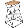 vidaXL Tabouret de bar Bois de manguier massif