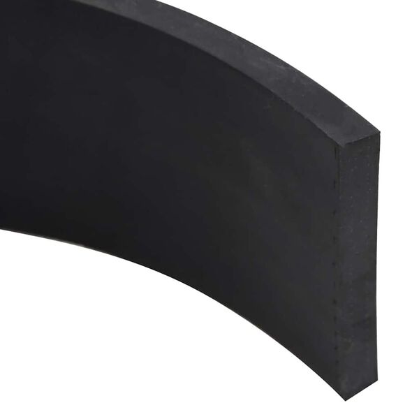 vidaXL Bordure en caoutchouc de chasse-neige noir 150x8x1 cm