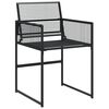 vidaXL Ensemble &agrave; manger de jardin 17 pcs noir r&eacute;sine tress&eacute;e