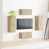 vidaXL Ensemble meuble TV 2 pcs Ch&ecirc;ne Sonoma Bois d'ing&eacute;nierie