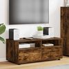 vidaXL Meuble TV Ch&ecirc;ne fum&eacute; 100 x 48 x 43 cm Bois d'ing&eacute;nierie